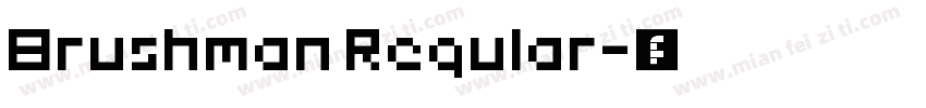 Brushman Regular字体转换
